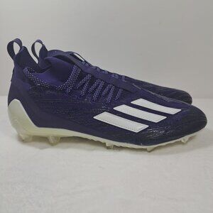 Adidas Adizero Primeknit Football Cleats Mens 13 Shoes Purple White Mid Sneakers